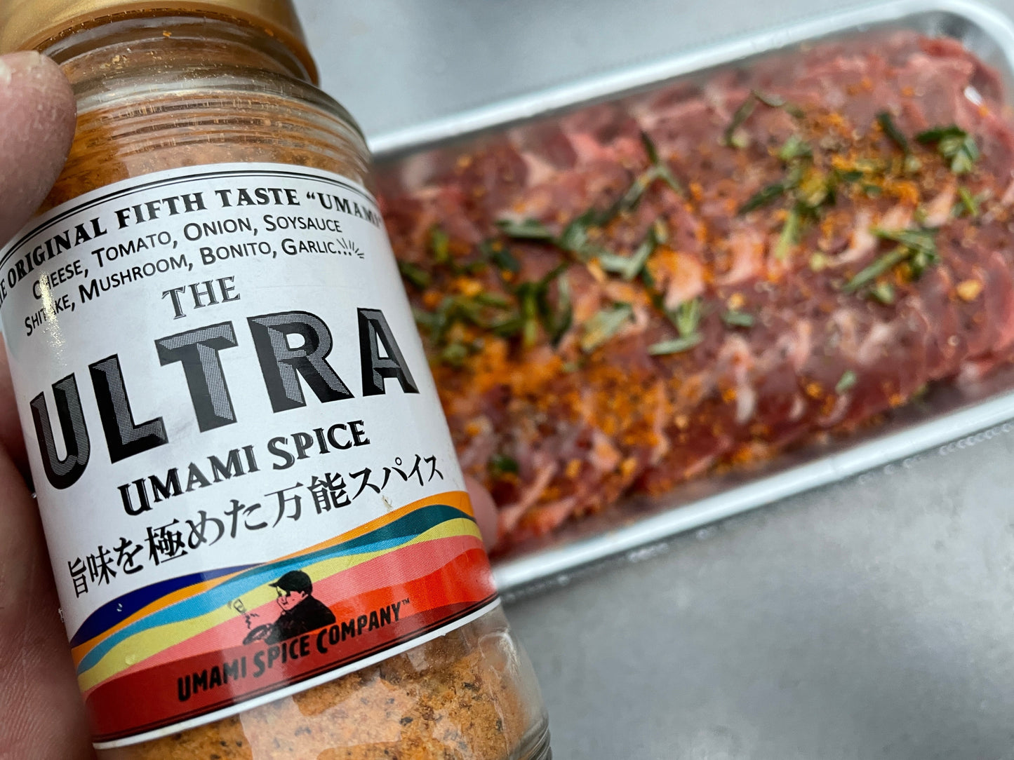 NEW!「Wahoo! BBQ SAUCE 200ml ボトル」1本と「THE ULTRA UMAMI SPICE 100g ボトル」2本の合計3本セット